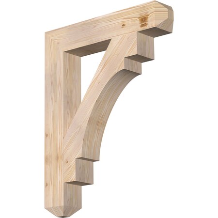 Ekena Millwork Merced Craftsman Smooth Bracket, Douglas Fir, 5 1/2"W x 32"D x 40"H BKT06X32X40MRC04SDF